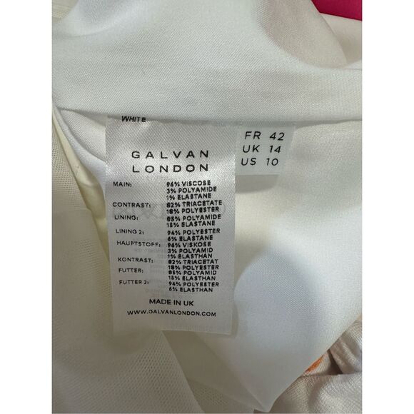 GALVAN Barcelona Sleeveless Flared Jumpsuit Size US10 $1895 - Picture 10 of 10